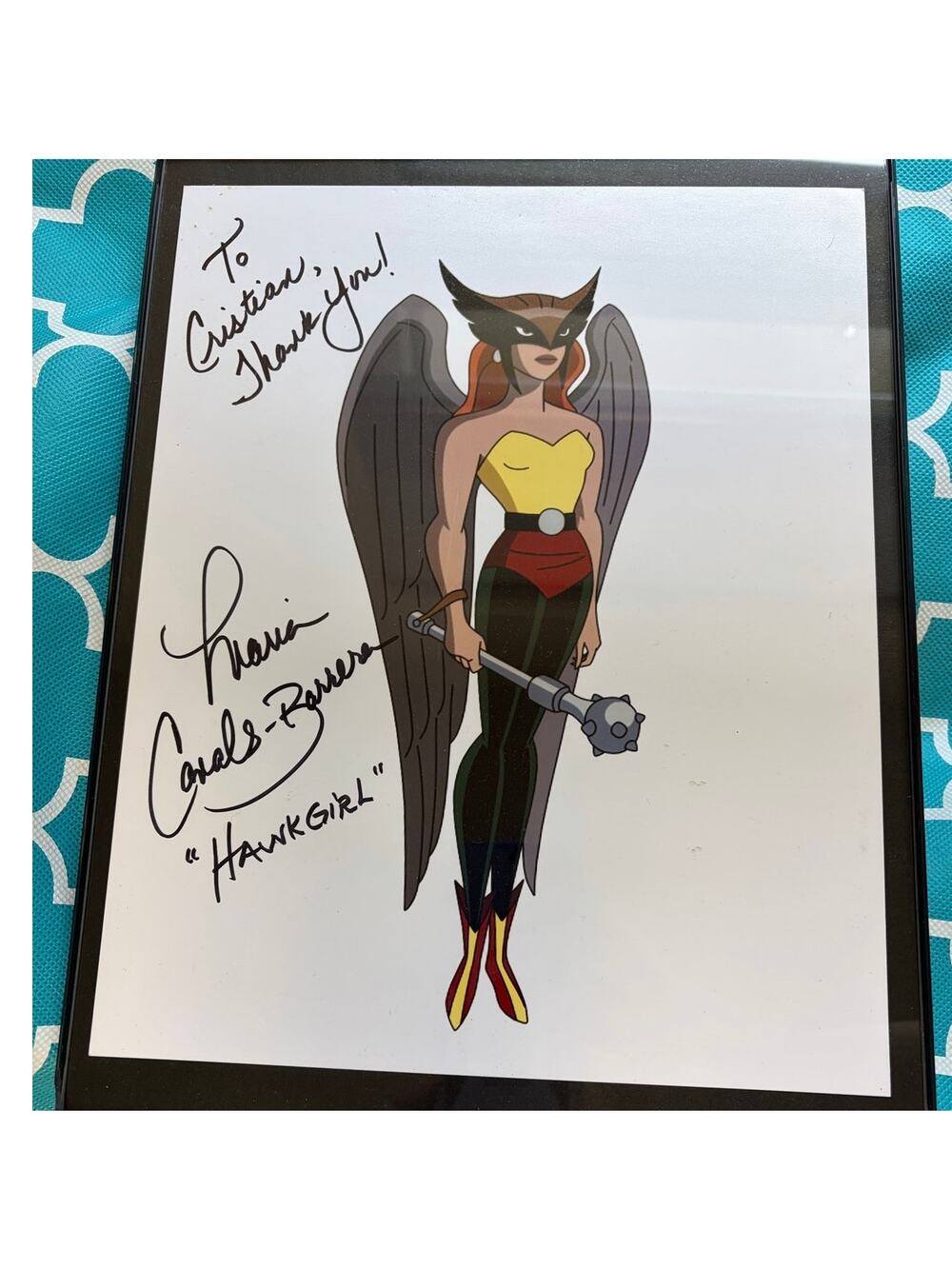 MARIA CANALS-BARRERA SIGNED REPRINT JUSTICE LEAGUE HAWKGIRL 8"x10" Photograph